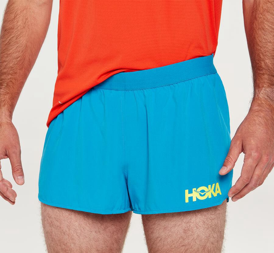 Hoka Mens Shorts NZ - Hoka Performance Blue (QHB172860)